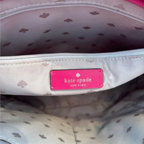 kate spade Hot Pink Bow Saffiano Tote - Picture 11 of 16